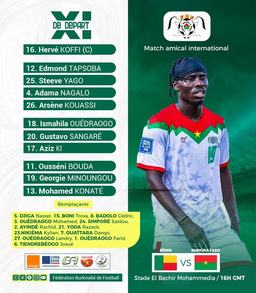 XI de départ