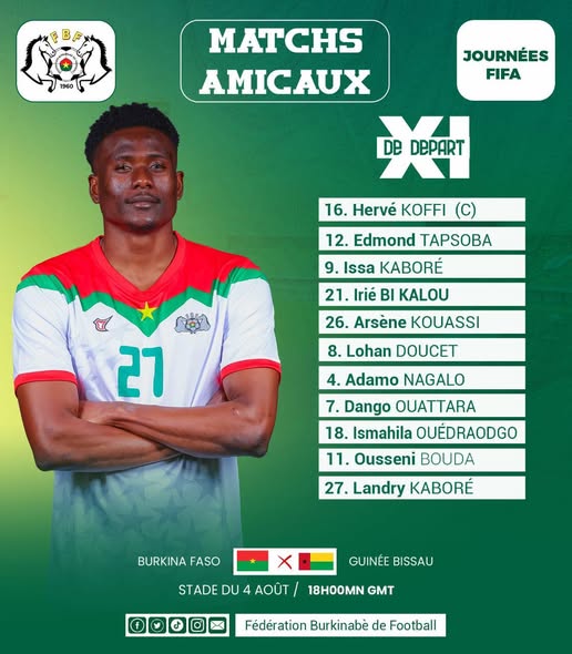 XI de départ