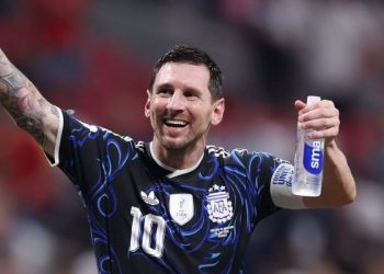 Lionel Messi. Page officielle de l'Argentine sur Facebook