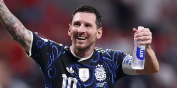 Lionel Messi. Page officielle de l'Argentine sur Facebook